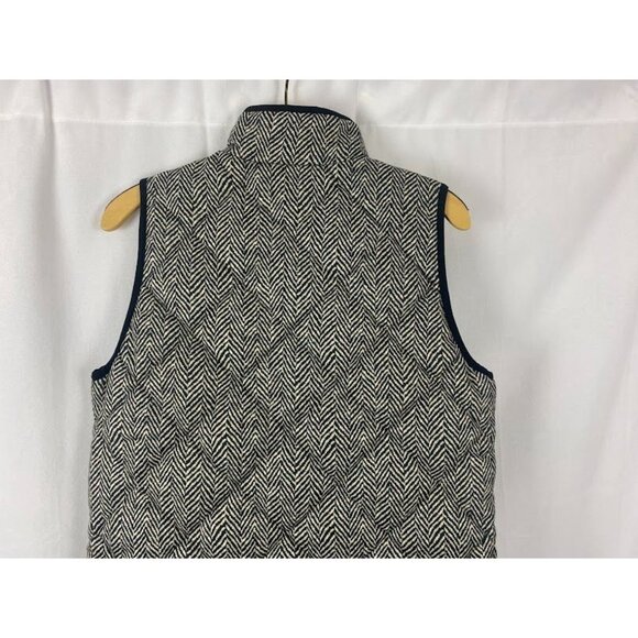 J Crew Excursion Puffer Down Herringbone Vest Women's Small. - Picture 7 of 11